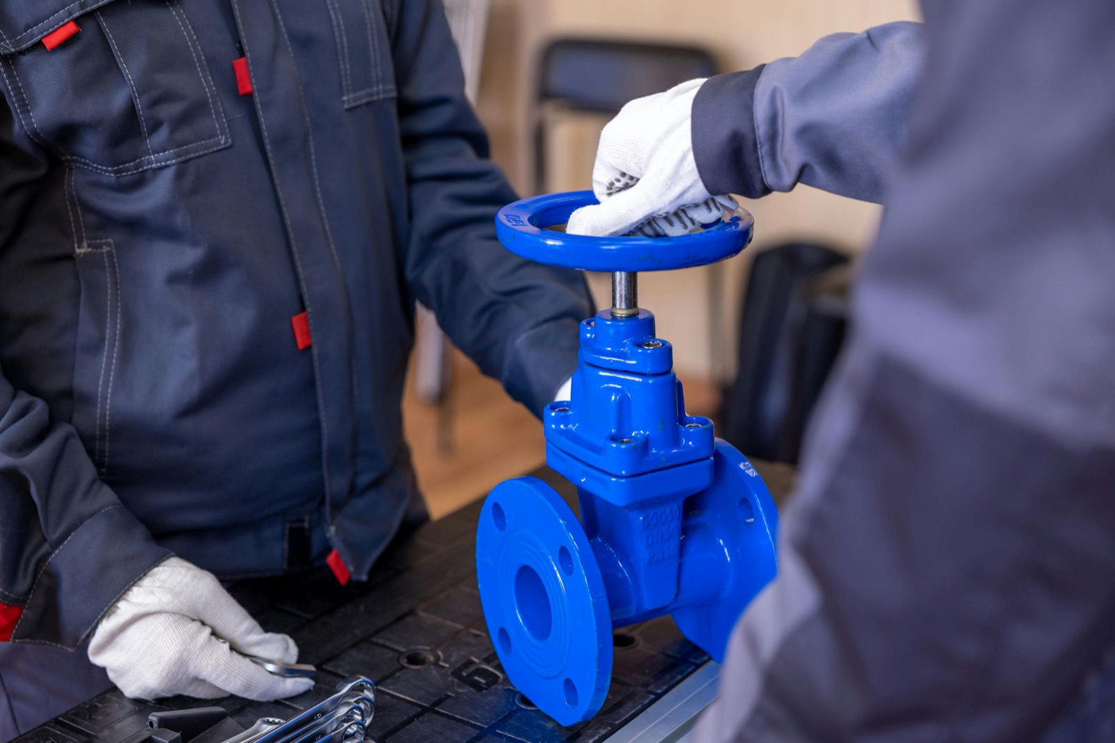 Industrial valve assembly